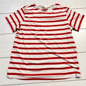 H&M Red and White Striped Top